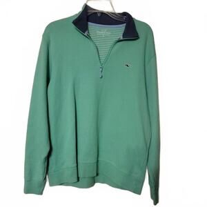 vineyard vines quarter zip small pullover jacket.  Lime green   Great condition